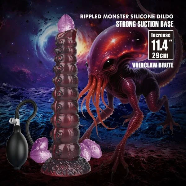 Power Monsters Voidclaw Brute opblaasbare siliconen dildo 29 cm