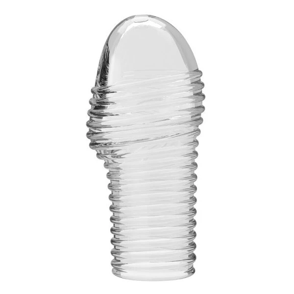 Pretty Love Penissleeve met gestructureerde ringen transparant