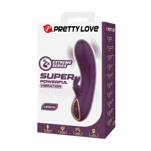 Pretty Love Landyn Konijnenvibrator met clitorisstimulator, paars Pretty Love Landyn Konijnenvibrator met clitorisstimulator, paars - Afbeelding 3