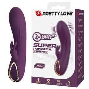 Pretty Love Landyn Konijnenvibrator met clitorisstimulator, paars Pretty Love Landyn Konijnenvibrator met clitorisstimulator, paars - Afbeelding 1