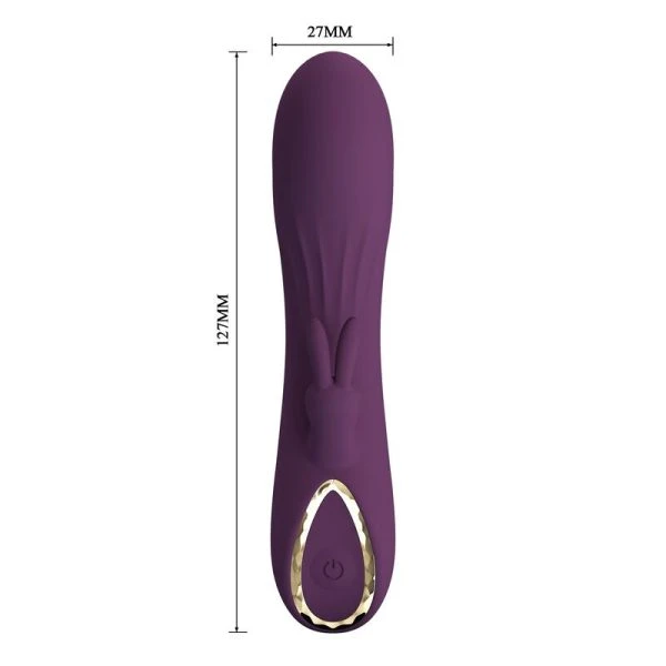 Pretty Love Landyn Konijnenvibrator met clitorisstimulator, paars