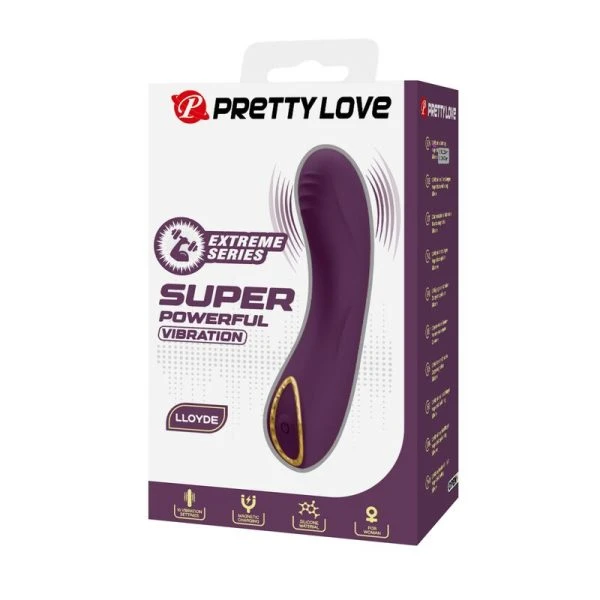 Pretty Love Lloyde Vibrator oplaadbaar 10 functies paars siliconen