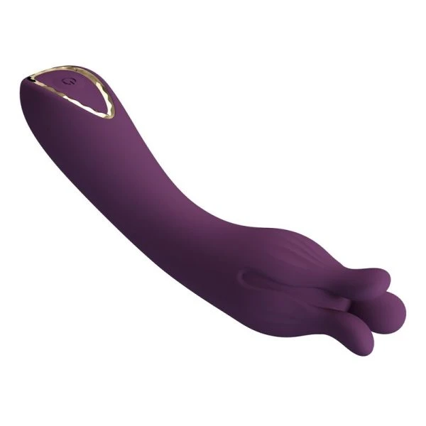 Pretty Love Lunao Oplaadbare G-Punt Vibrator met Dubbele Puntkop, Paars