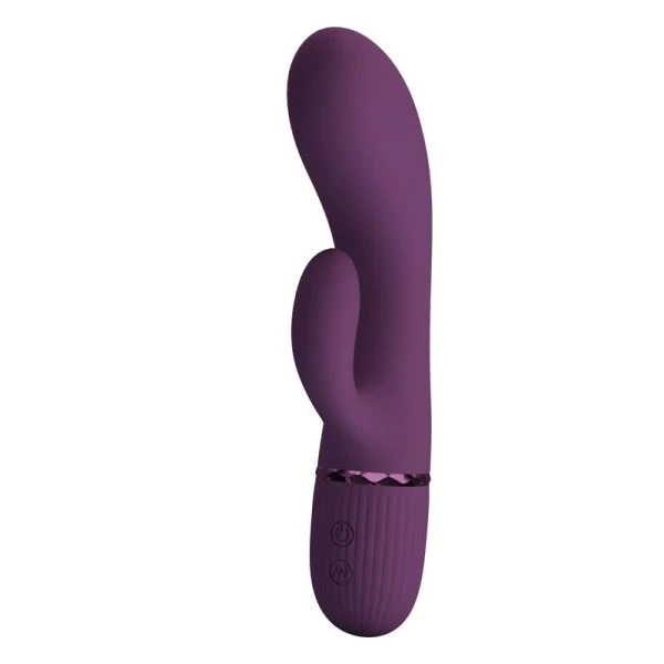 Pretty Love Margie oplaadbare konijnenvibrator met clitorisstimulator, paars Pretty Love Margie oplaadbare konijnenvibrator met clitorisstimulator, paars