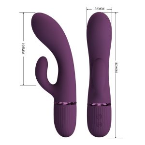 Pretty Love Margie oplaadbare konijnenvibrator met clitorisstimulator, paars Pretty Love Margie oplaadbare konijnenvibrator met clitorisstimulator, paars - Afbeelding 8