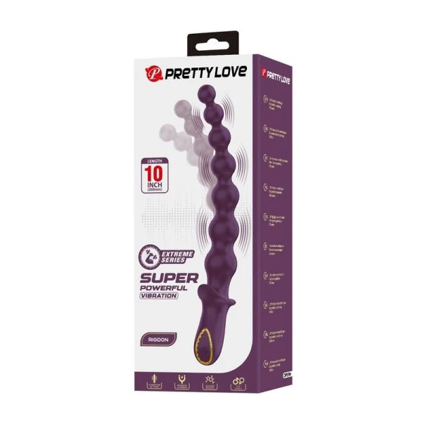 Pretty Love Anale Vibrator Madison met 10 functies, siliconen, paars