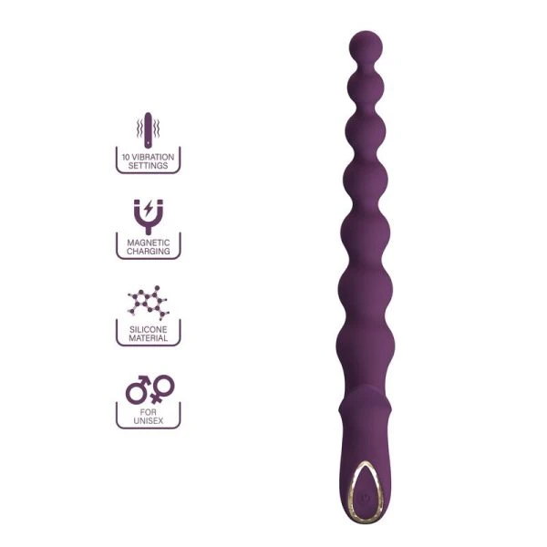 Pretty Love Anale Vibrator Madison met 10 functies, siliconen, paars