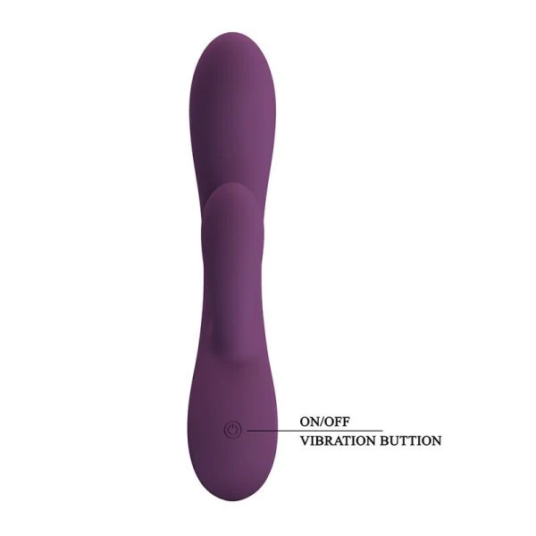 Pretty Love Rosolyn Oplaadbare Konijnenvibrator met 10 functies, paars