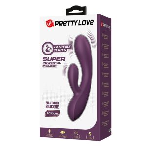 Pretty Love Rosolyn Oplaadbare Konijnenvibrator met 10 functies, paars Pretty Love Rosolyn Oplaadbare Konijnenvibrator met 10 functies, paars - Afbeelding 3