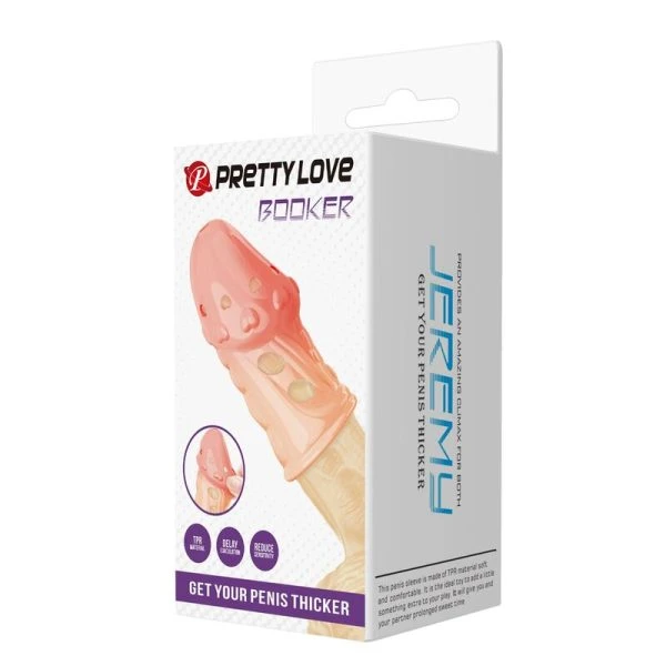 Pretty Love Penishuls met gestructureerde groeven Natuur