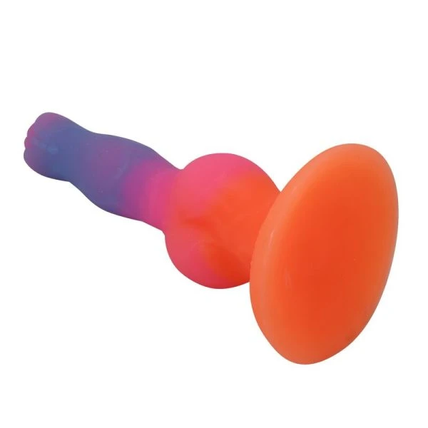 Power Monsters Siliconen Dildo Hercules met Zuignap 21,5 cm Ø 5 cm in Oranje Roze Blauw Power Monsters Siliconen Dildo Hercules met Zuignap 21,5 cm Ø 5 cm in Oranje Roze Blauw