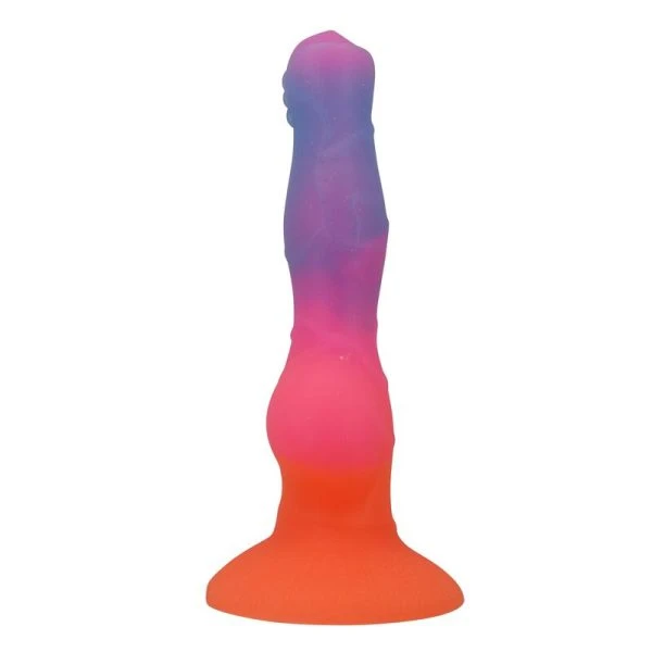 Power Monsters Siliconen Dildo Hercules met Zuignap 21,5 cm Ø 5 cm in Oranje Roze Blauw Power Monsters Siliconen Dildo Hercules met Zuignap 21,5 cm Ø 5 cm in Oranje Roze Blauw