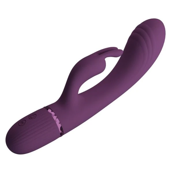 Pretty Love Rabbit-Vibrator Rocco met 10 functies en G-puntstimulatie, Paars
