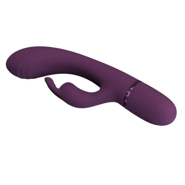 Pretty Love Rabbit-Vibrator Rocco met 10 functies en G-puntstimulatie, Paars