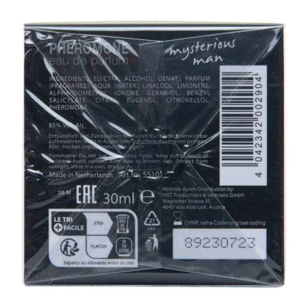 Hot Pheromonparfum voor mannen London Mysterious Man 30 ml