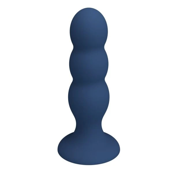 Mr Play Anaalplug met zuignap en metalen balletjes, Blauw Mr Play Anaalplug met zuignap en metalen balletjes, Blauw