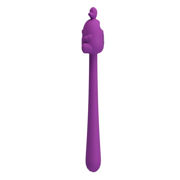 Pretty Love flexibele hazenvibrator Cute Bunny Flirtstick USB-paars