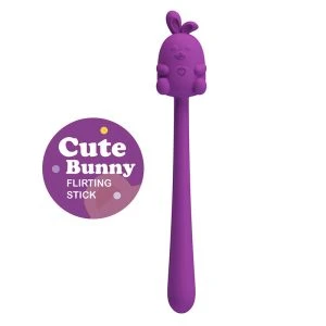 Pretty Love flexible rabbit vibrator Cute Bunny Flirtstick USB-purple