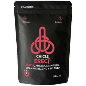 Wug Erect Chewing Gum with Maca, Zinc and Vitamins for More Energy