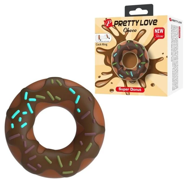 Pretty Love Super Donut Penisring bruin met hagelslag Pretty Love Super Donut Penisring bruin met hagelslag