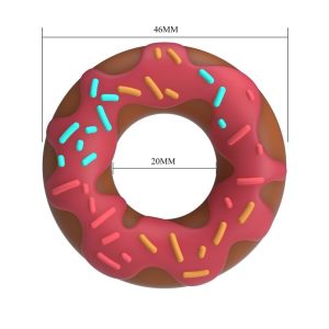 Pretty Love Super Donut Penisring van siliconen, roze Pretty Love Super Donut Penisring van siliconen, roze - Afbeelding 6