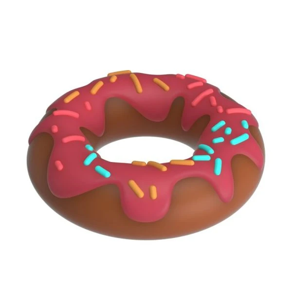 Pretty Love Super Donut Penisring van siliconen, roze Pretty Love Super Donut Penisring van siliconen, roze