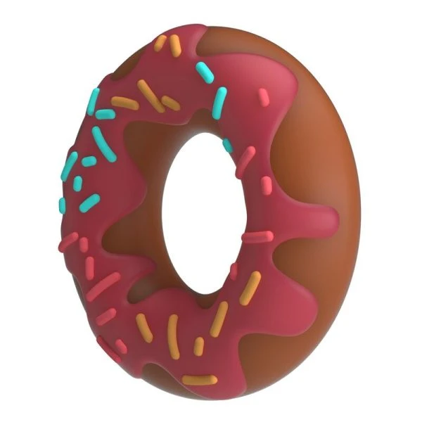 Pretty Love Super Donut Penisring van siliconen, roze Pretty Love Super Donut Penisring van siliconen, roze