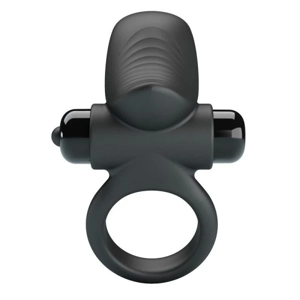 Pretty Love Adrien vibrerende penisring met 10 functies, siliconen, zwart