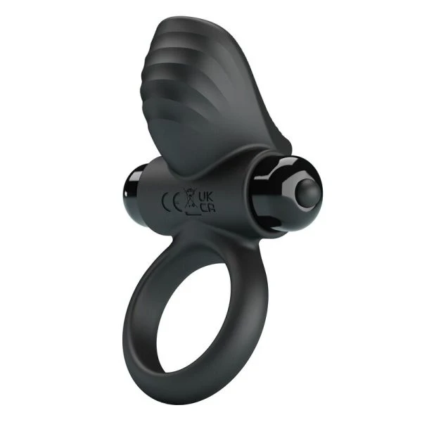 Pretty Love Adrien vibrerende penisring met 10 functies, siliconen, zwart