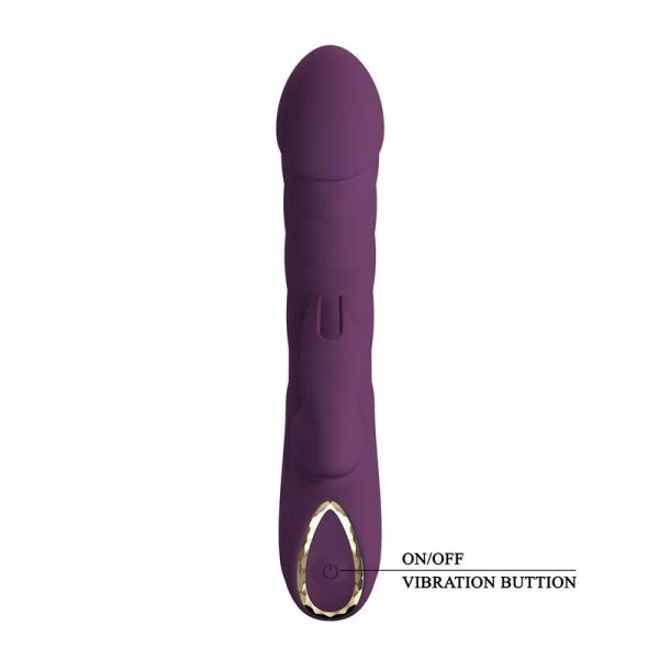 Pretty Love Harper Herlaadbare Haasvibrator met G-Punt- en Clitorisstimulatie