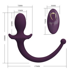 Pretty Love Anaalplug Lioea met flexibele staart, paars, 12 functies Pretty Love Anaalplug Lioea met flexibele staart, paars, 12 functies - Afbeelding 10