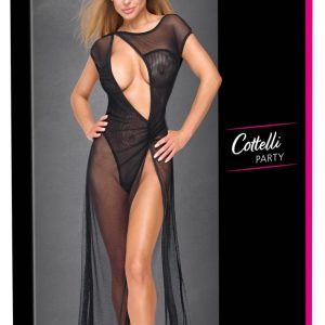 Cottelli PARTY lang netjurk met body zwart Cottelli PARTY lang netjurk met body zwart - Afbeelding 1