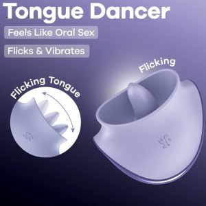 Satisfyer Tongue Dancer Opgelegvibrator met tongstimulatie en vibratie Lilac Satisfyer Tongue Dancer Opgelegvibrator met tongstimulatie en vibratie Lilac - Afbeelding 6