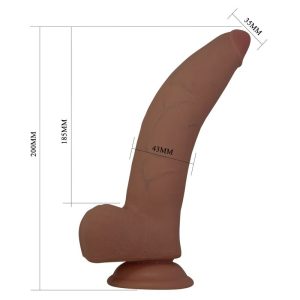 Pretty Love Cuthbert Realistische TPE-dildo 20 cm bruin Pretty Love Cuthbert Realistische TPE-dildo 20 cm bruin - Afbeelding 6