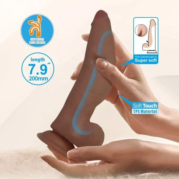 Pretty Love Cuthbert Realistische TPE-dildo 20 cm bruin Pretty Love Cuthbert Realistische TPE-dildo 20 cm bruin