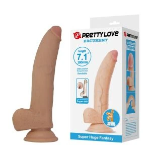 Pretty Love Ellcument Realistischer Dildo 18 cm Ø 4,5 cm TPE natur