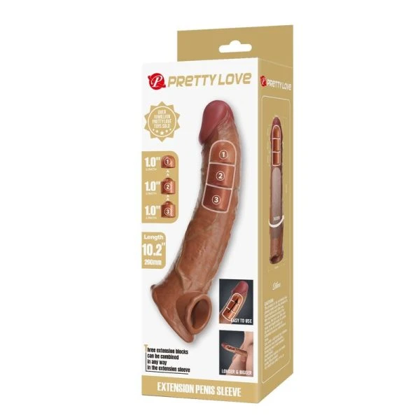 Pretty Love verstelbare penisverlengingshoes 26 cm natuur Pretty Love verstelbare penisverlengingshoes 26 cm natuur