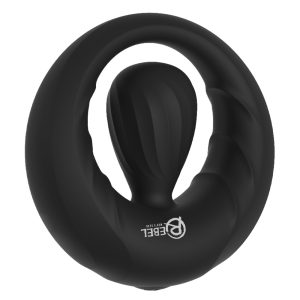 Rebel Cock Ring met Vibro-stimulator, siliconen, zwart Rebel Cock Ring met Vibro-stimulator, siliconen, zwart - Afbeelding 2