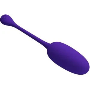 Pretty Love Knucker Purple oplaadbaar vibratie-ei van siliconen
