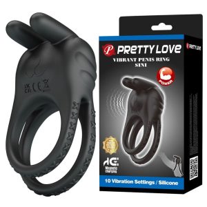 Pretty Love Sini Vibrations-Penisring met 10 functies, zwart Pretty Love Sini Vibrations-Penisring met 10 functies, zwart - Afbeelding 9