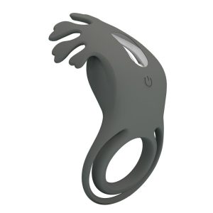 Pretty Love Master Ring Silicone-penisring met stimulator zwart Pretty Love Master Ring Silicone-penisring met stimulator zwart - Afbeelding 1