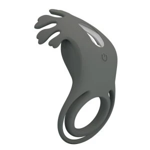 Pretty Love Master Ring Silikon-Penisring mit Stimulator schwarz