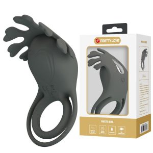 Pretty Love Master Ring Silicone-penisring met stimulator zwart Pretty Love Master Ring Silicone-penisring met stimulator zwart - Afbeelding 10