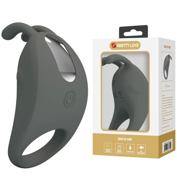 Pretty Love Oplaadbare Vibratiering met Konijnenstimulator van Siliconen Pretty Love Oplaadbare Vibratiering met Konijnenstimulator van Siliconen