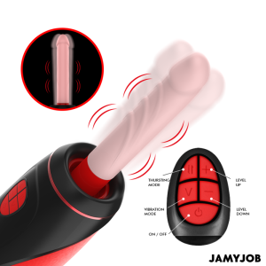 Jamyjob Pyston Base Masturbator met Afstandsbediening en Stootfunctie Jamyjob Pyston Base Masturbator met Afstandsbediening en Stootfunctie - Afbeelding 6