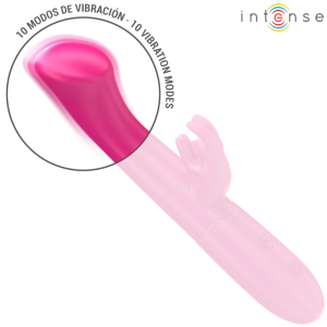 Intense Julieta Konijnenvibrator met clitorisstimulator 10 standen, roze Intense Julieta Konijnenvibrator met clitorisstimulator 10 standen, roze - Afbeelding 4
