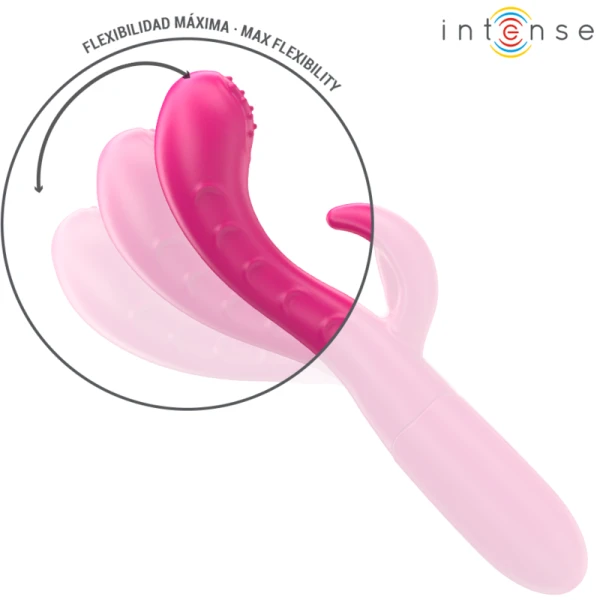 Intense Vibrator Amara met stimulerende tong en 10 standen, Roze