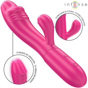 Intense IVY Flexibele Vibrator met Stimulerende Tong en 10 Trillingen Roze Intense IVY Flexibele Vibrator met Stimulerende Tong en 10 Trillingen Roze - Afbeelding 2