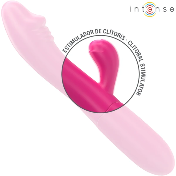 Intense IVY Flexibele Vibrator met Stimulerende Tong en 10 Trillingen Roze