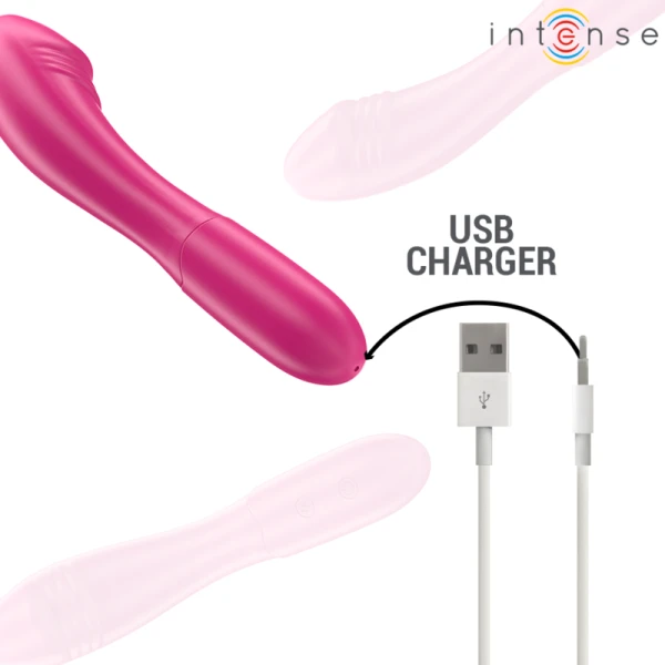 Intense Belinda Vibrator 19 cm flexibel roze